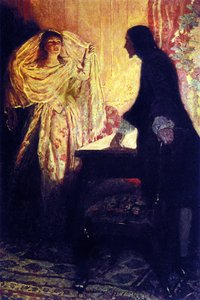 Das Treffen mit Captain Keiths Tochter. Illustration aus „Book of Pirates Buccaneers and Marooners of the Spanish Main“ von Howard Pyle von Howard Pyle