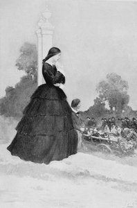 Sie brachten ihre Toten und Verwundeten auf Heuwagen, Illustration aus 