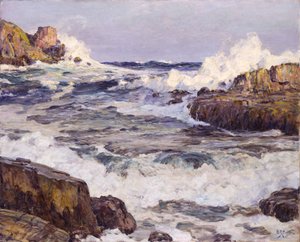 Aufklarung nach dem Septembersturm - Küste von Maine von Howard Russell Butler
