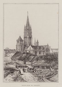Notre-Dame Du Folgoet (Gravur) von Hubert Clerget