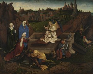 Die drei Marien am Grab, ca. 1440 von Hubert Eyck