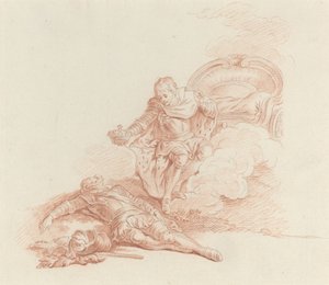 Regne, dit-il, triomphe et sois en tout mon fils von Hubert Francois Gravelot
