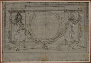 Studie für En Tête Vignette in Tacitus "Tibère, ou Les Six Premiers Livres des Annales", Buch II