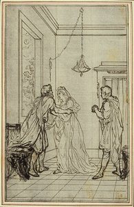 Studie zu Lucains "La Pharsale", Gesang II von Hubert Francois Gravelot