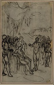 Studie für Lucains "La Pharsale", Gesang IV von Hubert Francois Gravelot