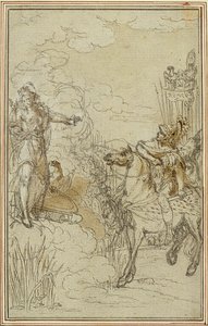 Studie zu Lucains "La Pharsale", Gesang I von Hubert Francois Gravelot