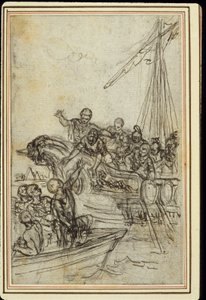 Studie zu Lucains "La Pharsale", Gesang VIII von Hubert Francois Gravelot