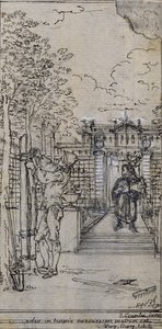 Studie für Vignette-Frontispiz in Poncelets "Principes Generaux pour Servir à l