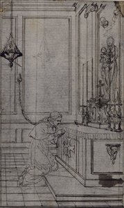 Studie für Vignette in Abbé Dinouarts "Vie du Venerable don Juan de Palafox", S. 256