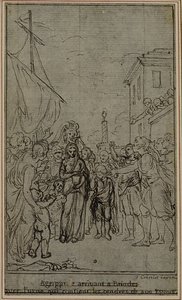 Studie für eine Illustration in Tacitus "Tibère, ou Les Six Premiers Livres des Annales", Buch III, Band 2, 2. Studie