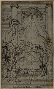 Studie für eine Illustration in Tacitus "Tibère, ou Les Six Premiers Livres des Annales", Buch VI, Band 3, Endstudie