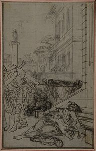 Studie für die Vignette von Lucretius