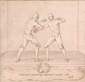 Zwei Preisboxer von Hubert Francois Gravelot