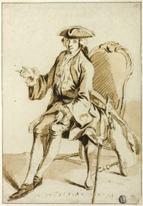 Junger Seigneur sitzend