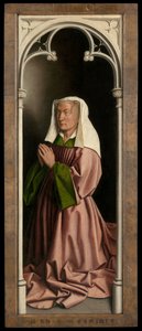 Porträt von Lysbette Borluut, Tafel vom Äußeren des Genter Altars von Hubert & Jan van (1390 1441) Eyck