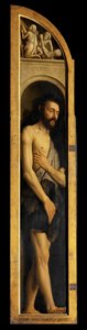 Adam, Reproduktion des Panels auf dem linken Flügel des Genter Altars von Hubert & Jan van (1390 1441) (after) Eyck