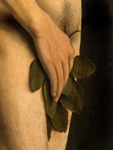 Detail von Adam, vom linken Flügel des Genter Altars von Hubert & Jan van (1390 1441) Eyck