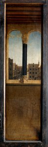 Tafel vom Äußeren des linken Flügels des Genter Altars von Hubert & Jan van (1390 1441) Eyck