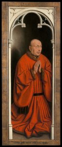 Porträt von Joost Vijdt, Tafel vom Äußeren des Genter Altars von Hubert & Jan van (1390 1441) Eyck