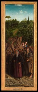 Die Eremiten, von der rechten Seite des Genter Altars von Hubert & Jan van (1390 1441) Eyck