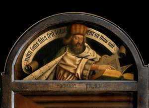Der Prophet Zacharias, von der Außenseite des linken Flügels des Genter Altars von Hubert & Jan van (1390 1441) Eyck