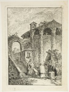 Antiker Tempel, Tafel fünf aus Les Soirées de Rome