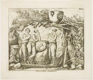 Antikes Basrelief von Hubert Robert