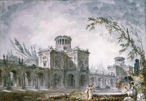 Architektonische Fantasie, 1760 von Hubert Robert