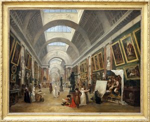 Entwurf der Grande Galerie du Louvre 1796 von Hubert Robert