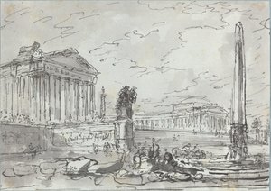 Fantasie über ein antikes Kapitol von Hubert Robert