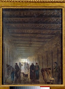 Französische Revolution: „Die Korridore des Gefängnisses Saint-Lazare im Jahr 1793“ von Hubert Robert