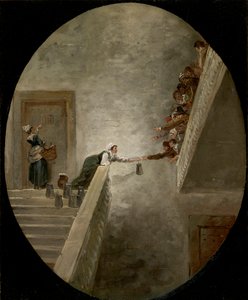 Die Milchverteilung im Gefängnis Saint-Lazare von Hubert Robert
