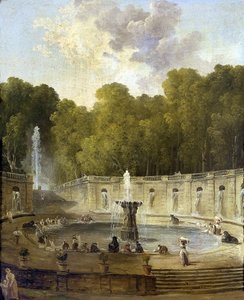 Wäscherinnen in einem Park von Hubert Robert