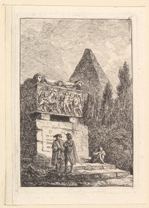 Der Sarkophag von Hubert Robert