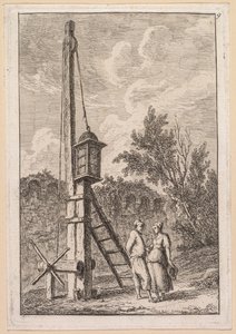 Les Soirées de Rome: Le Poteau von Hubert Robert