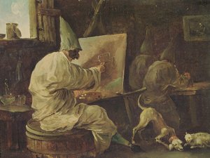Maler-Buffons von Hubert Robert