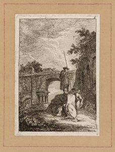 Tafel Acht aus Abende in Rom von Hubert Robert