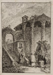 Tafel Fünf aus Abende in Rom von Hubert Robert