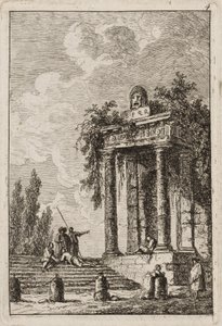 Tafel Vier aus Abende in Rom, 1763-64 von Hubert Robert
