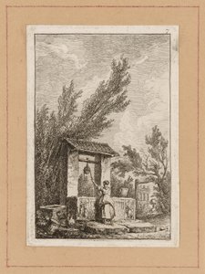 Platte Sieben aus Abende in Rom von Hubert Robert