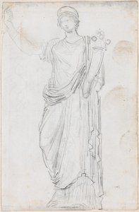 Statue des Überflusses (recto) von Hubert Robert