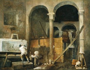 Das Atelier des Künstlers, ca. 1760