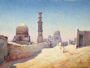 Der Eingang zu den Gräbern der Kalifen, Kairo von Hubert Robert