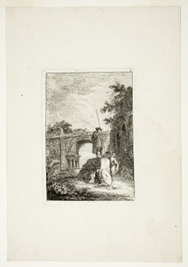 Der Triumphbogen, Tafel acht aus Les Soirées de Rome von Hubert Robert