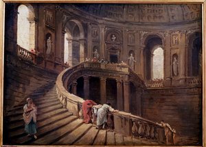 Die Wendeltreppe des Palazzo Farnese in Caprarola