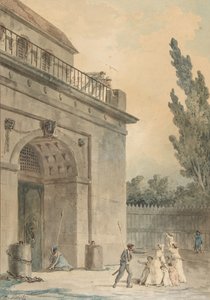 Besucher verlassen ein Gefängnis, 1794-95