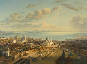 Konstantinopel vom Feuerturm von Beyazit