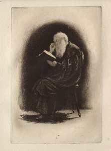 Eine Charterhouse-Studie von Hubert von Herkomer