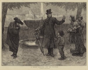 Ein römischer Kardinal und sein Diener von Hubert von Herkomer