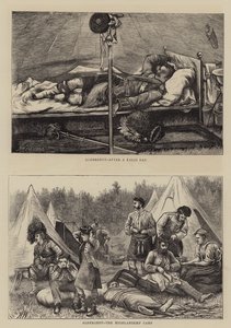 Aldershot, das Lager der Highlander von Hubert von Herkomer